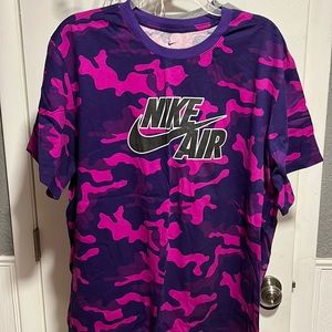 Nike purple camo tee